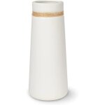 Vase en c�ramique pour herbe de pampa vase blanc comme d�coration boho moderne pour salons 25cm