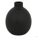 Vase c�ramique rily noir h18cm - atmosphera cr�ateur dint�rieur