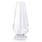 Vase en cristal - rose - hauteur 13 cm - lgance - dcoration mariage
