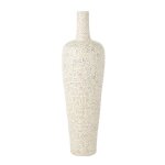 Vase dco en ciment lauwra 100cm blanc