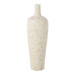 Vase d�co en ciment lauwra 80cm blanc
