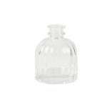 Vase verre rainur� valentine 8. 1x6. 5cm transparent