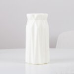 Vasevase � fleurs en plastique d�coration maison vases blancs imitation c�ramique vase pot de fleur d�coration ...