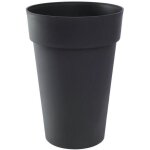 Vase haut rond  46 cm - eda - toscane -  46 x h. 65 cm - 67 l - gris anthracite