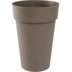Vase haut rond  46 cm - eda - toscane -  46 x h. 65 cm - 67 l - taupe