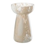 Vase haut en verre santorin 17cm beige
