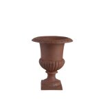Vase médicis - esschert design - lot de 2 - fonte - marron - moulé à la main Vase médicis - esschert design - lot de 2 - fonte - marron - moulé à la main