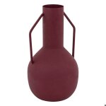 Vase m�tal sylvain rouge rubis h20cm - atmosphera cr�ateur dint�rieur