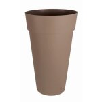 Vase rond xxl  48 cm - eda - toscane - 90 l -  48 x h 80 cm - taupe
