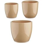 Vases - set di vasi - beige argilla - 3 pices - terre cuite - 225 x 185 x 225 cm