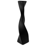 Vase de sol - jormftte - torsad - noir - 473x335x1594 pouces - cramique
