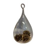 Vase suspendu grand en verre transparent - glassbox