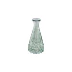 Vase verre faconn� 6. 8x14. 5cm vert sauge