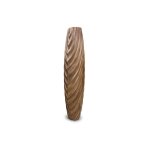 Vase xl - derya - polyrsine - imitation bois - h77 cm