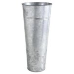 Vase en zinc lourd xl - �l�gant et robuste avec des dimensions impressionnantes � 23 - 155 h 40