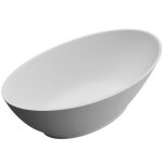 Vasque � poser blanc mat ovale lavabo salle de bain �vier lave mains sans trop - plein col807 - mai & ...