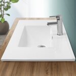 Ecd germany vasque à encastrer lavabo encastré - 810x465x175 mm - en céramique - avec trop - plein et ... Ecd germany vasque à encastrer lavabo encastré - 810x465x175 mm - en céramique - avec trop - plein et ...