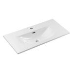 Vasque � encastrer - deconation - altis - c�ramique blanc brillant - 80 cm - rectangulaire