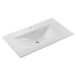 Vasque � encastrer - deconation - altis - c�ramique blanc mat - 80 cm - rectangulaire