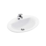 Vasque - jacob delafon - patio - 56x43 cm - cramique - a encastrer - blanc