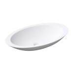 Vasque � poser ovale blanc mat mai & mai col802 - r�sine de synth�se - 59x35x10cm