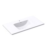 Vasque de salle de bains - mai & mai - col02 - 900 - rectangulaire - r�sine - blanc