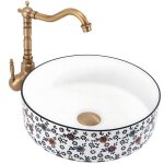 Vasque � poser stefania lavabo blanc 36x36x12cm