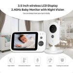 Vb603 moniteur de bb vido 2. 4g sans fil avec 32 pouces lcd 2 voies audio talk night vision surveillance ...