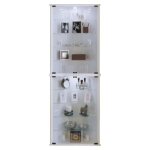 Vecko maxi vitrine dangle avec 2 portes vitrées blanc. Vecko maxi vitrine dangle avec 2 portes vitrées blanc.