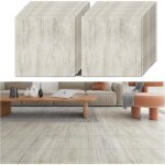 Veelike dalle pvc adhesive sol effet b�ton 24 pi�ces stickers carrelage adhesif sol ciment gris salle ...