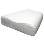 Oreiller ergonomique - vegelia - petit cervical - 47 x 30 cm - mousse  mmoire de forme - lavable