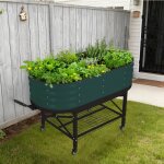 Vegetable garden - jardini�re sur�lev�? bac de culture r�sistant aux intemp�ries pour l�gumes&herbes ...