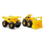 Vhicule de chantier - pack de 2 vhicules - camion benne et chargeur frontal caterpillar