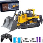 Vhicule de construction - amoune - bulldozer - radiocommand - batterie lithium - ion - couleur combine ...