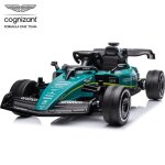 Aston martin amr23 voiture �lectrique 12v - vert racing - 1 � 6 ans - formule 1 - 4 moteurs - bluetooth ...