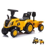 Véhicule à glissière - caterpillar (cat) - tracteur avec remorque - 1 à 3 ans - jaune - 25 kg max Véhicule à glissière - caterpillar (cat) - tracteur avec remorque - 1 à 3 ans - jaune - 25 kg max