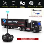 Vhicule radiocommande - camion  conteneurs - 1 - noir - rechargeable usb