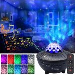 Veilleuse b�b� projecteur d�toiles laser veilleuse � lampes led et musique connect�e projection de lumi�res ...