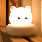 Veilleuse blanche chaton b�b� pour enfants rechargeable s�curit� nouveau - n�
