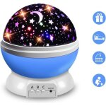 Veilleuse enfant etoile projection 360 rotation lampe projecteur lumiere plafond cadeau pour bbcadeau ...