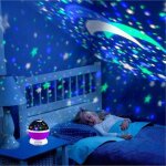 Veilleuse enfant etoile - projection rotation à 360° lampe - kt04 - bleu - enfant Veilleuse enfant etoile - projection rotation à 360° lampe - kt04 - bleu - enfant
