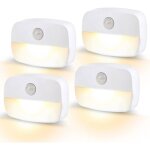 Veilleuses led � d�tecteur de mouvement lot de 4 �clairage int�rieur pour couloirs placards et chambres ...