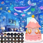 Veilleuse led pour enfants projecteur ciel etoile 21 films avec rotation � 360� et luminosit� r�glable ...