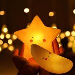 Veilleuse de nuit led - lune lumineuse - veilleuse petites étoiles - bébé et enfants - yty Veilleuse de nuit led - lune lumineuse - veilleuse petites étoiles - bébé et enfants - yty