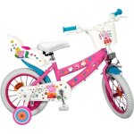 Vélo 14 pouces peppa pig - disney - fille - stabilisateur - 2 freins - rose Vélo 14 pouces peppa pig - disney - fille - stabilisateur - 2 freins - rose