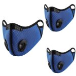 V�lo de plein air anti - poussi�re masque 3 pc bouche respirante unisexe protection du visage anti - ...