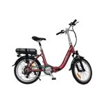 V�lo � assistance �lectrique pliant 20 rouge confort - e - ride