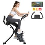 V�lo dappartement pliable 4 en1 - x bike - si�ge avec dossier - 16 niveaux de r�sistance magn�tique - ...