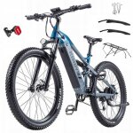 V�lo �lectrique tout amorti kimdyma k01 275 pouces moteur 1000w batterie 20ah freins hydrauliques 9 vitesses ...
