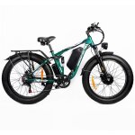 V�lo electrique baolujie double moteur 1500w x2 batterie 52v32ah 55km / h autonomie pas 100km 26 * 4. ...